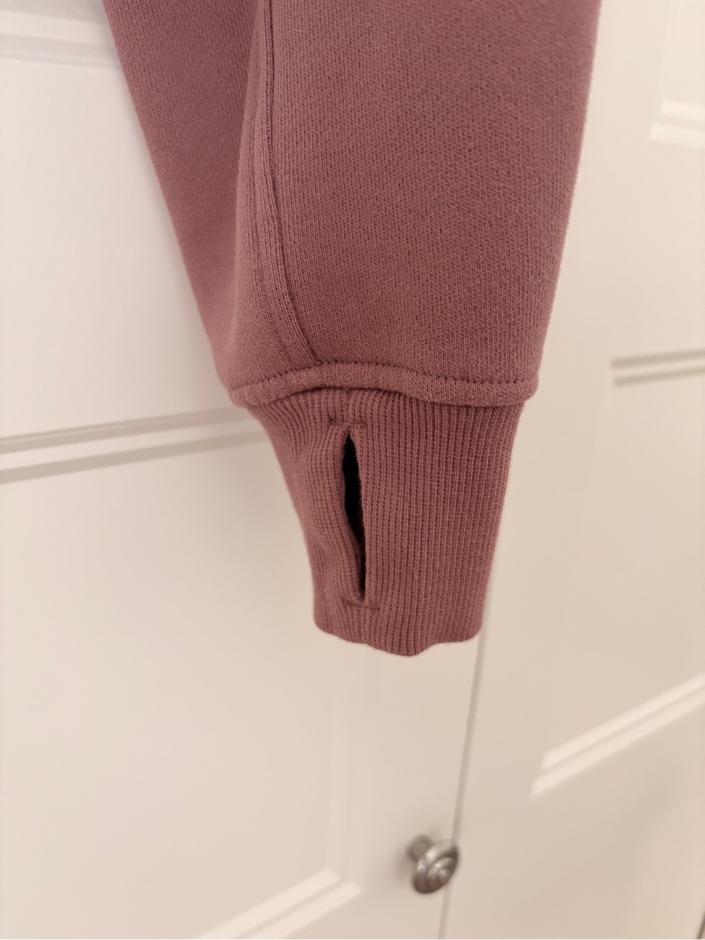 lululemon athletica Cropped Half-Zip Funnel Neck Sweatshirt - Mauve - Picture 4 of 4